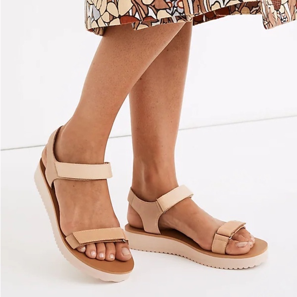Madewell The Maggie Sandal in Colorblock Sandstone Size 6.5‎